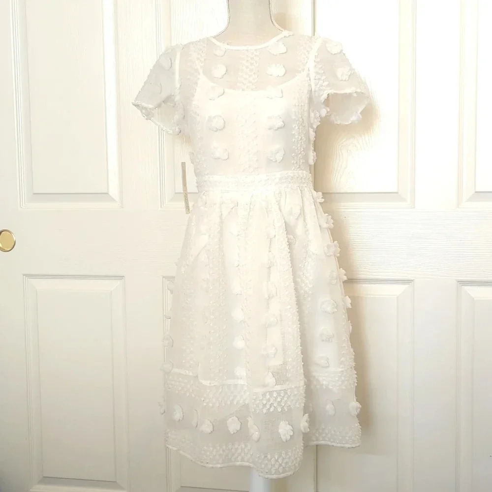 Anthropologie Sunday in Brooklyn Bonita Textured Mini Dress - Picture 3 of 7
